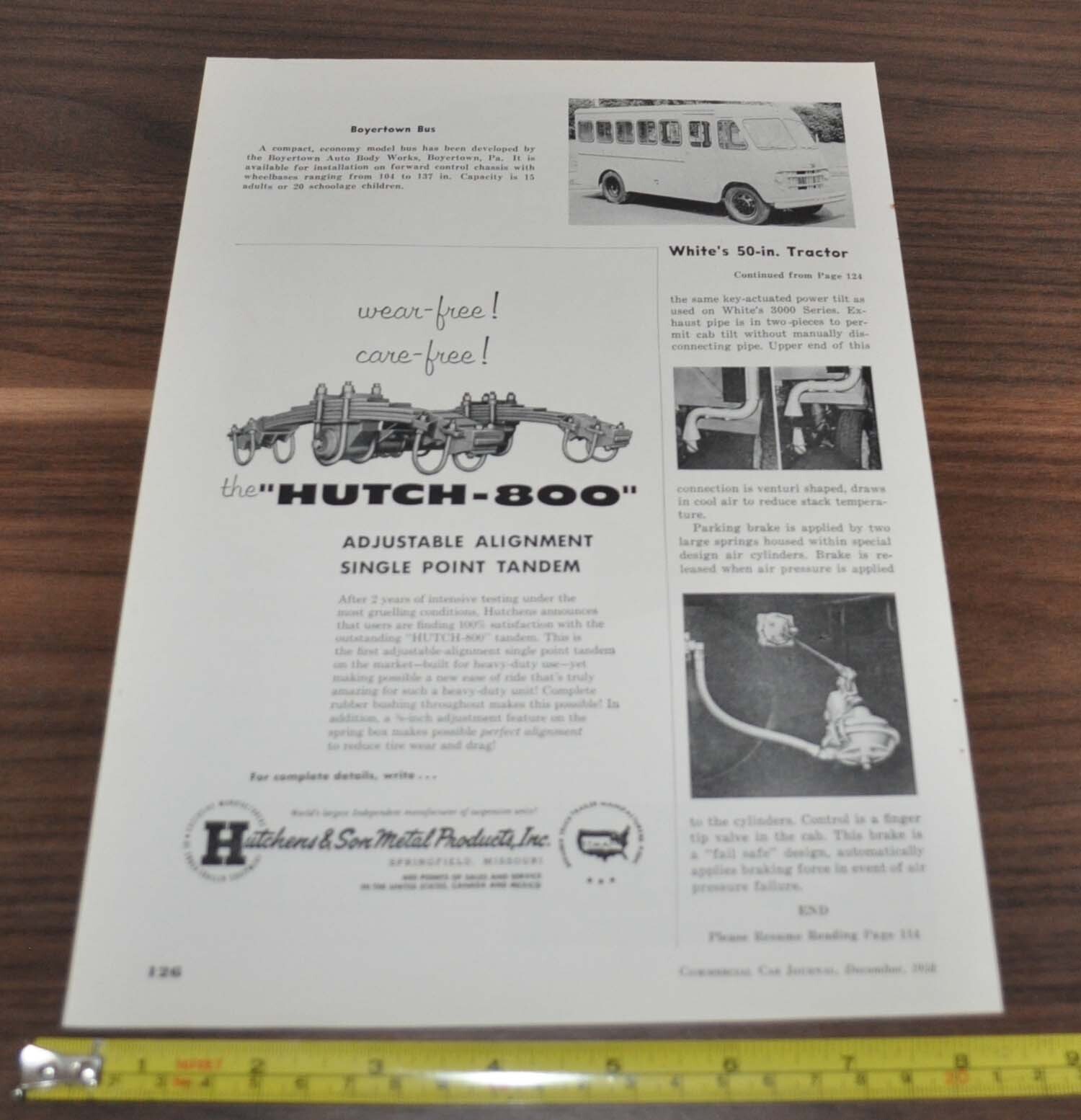 1958 Bus Article Boyertown Bus Stop Safety Defect Stoplight