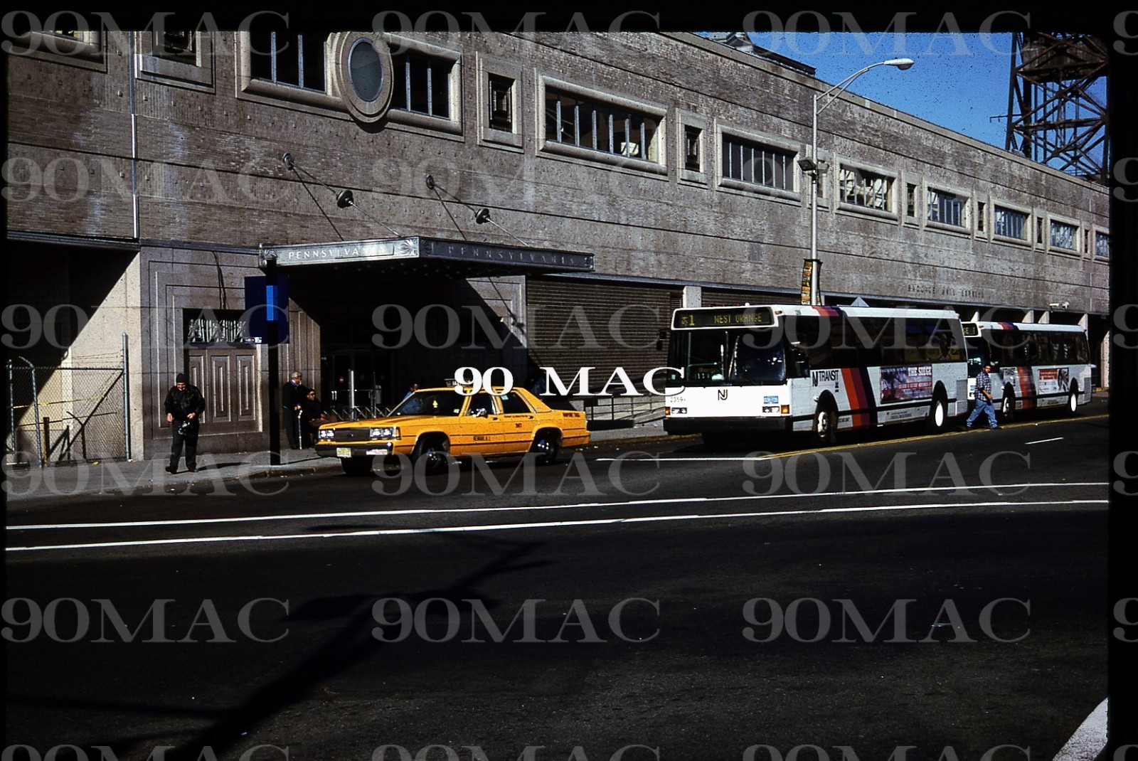 NEW JERSEY TRANSIT-NJT. FLXIBLE BUS #2359. Original Slide. Hoboken (NJ) 1998.