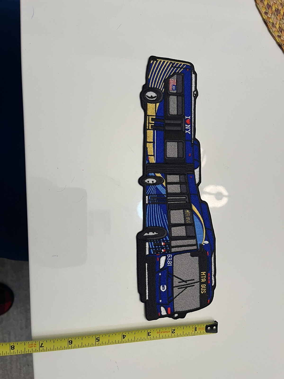 MTA NYCT Aticulate Bus Patch .State Colors.large Bus 11 Inches