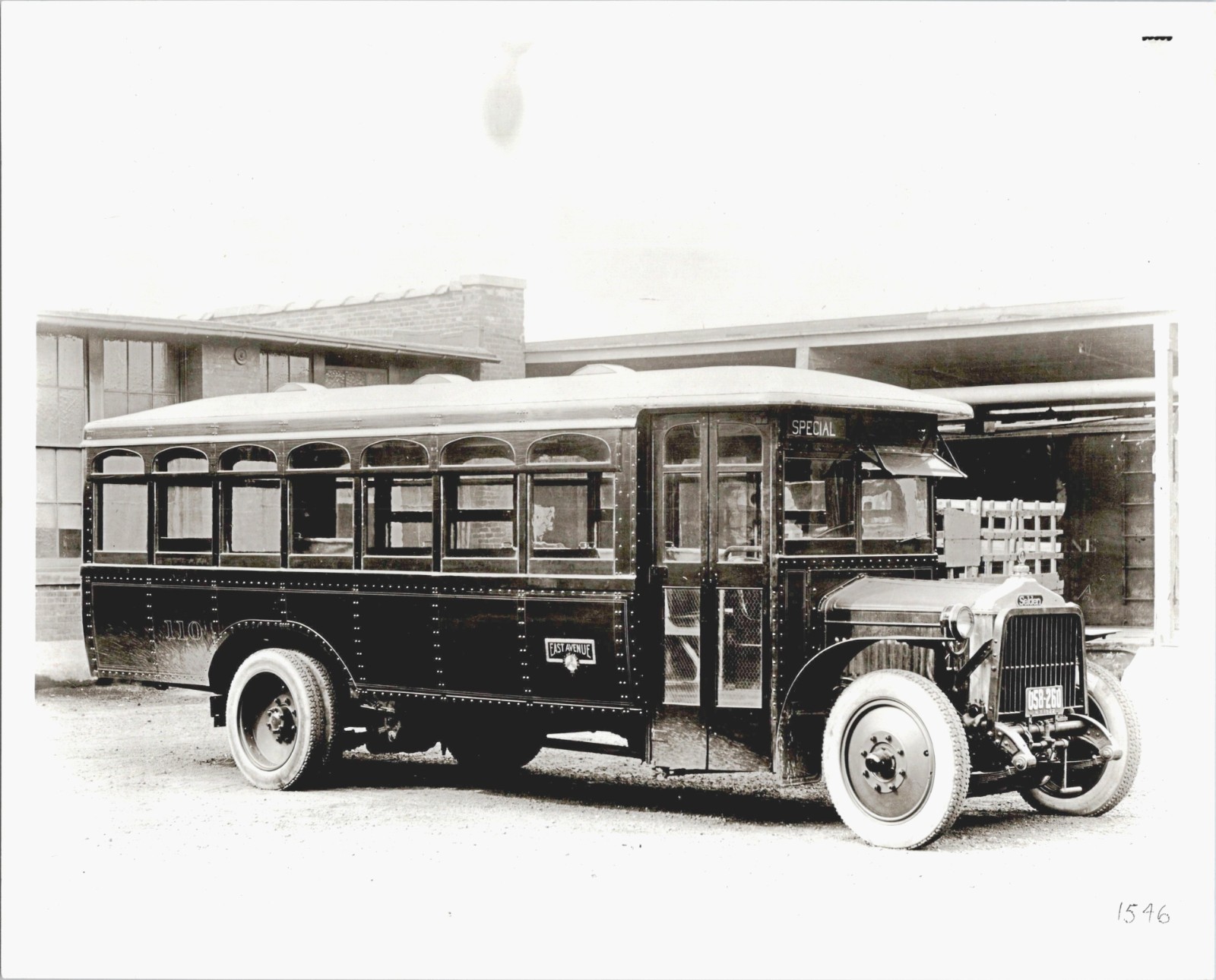 Rare Rochester NY Transit Photo East Avenue Bus Co White Model 50 8×10