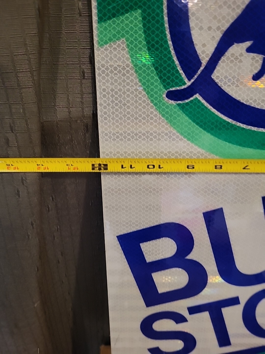 BUS STOP SIGN CATA PUMA COUGAR CAT Capital Area Transportation 2 Sided USA