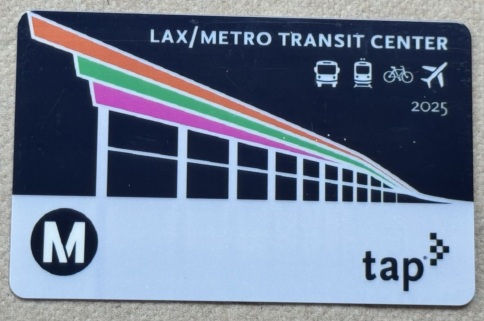 NEW Active 2025 LAX Transit Center Los Angeles Metro LA TAP Fare Card Bus Subway