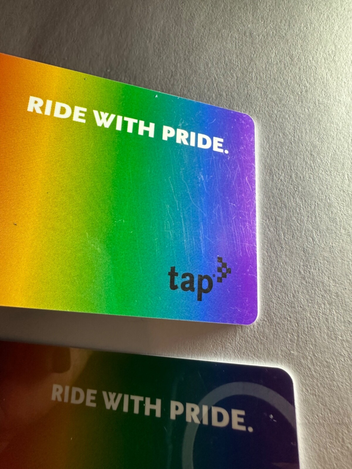Metro TAP Card Ride Pride rainbow Subway Transit Lmtd Edition 2021 NOT Loadable