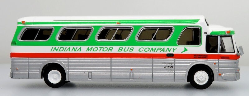 Iconic Replicas 1:87 1966 GM PD4107 “Buffalo” Coach: Indiana Motor Bus Company