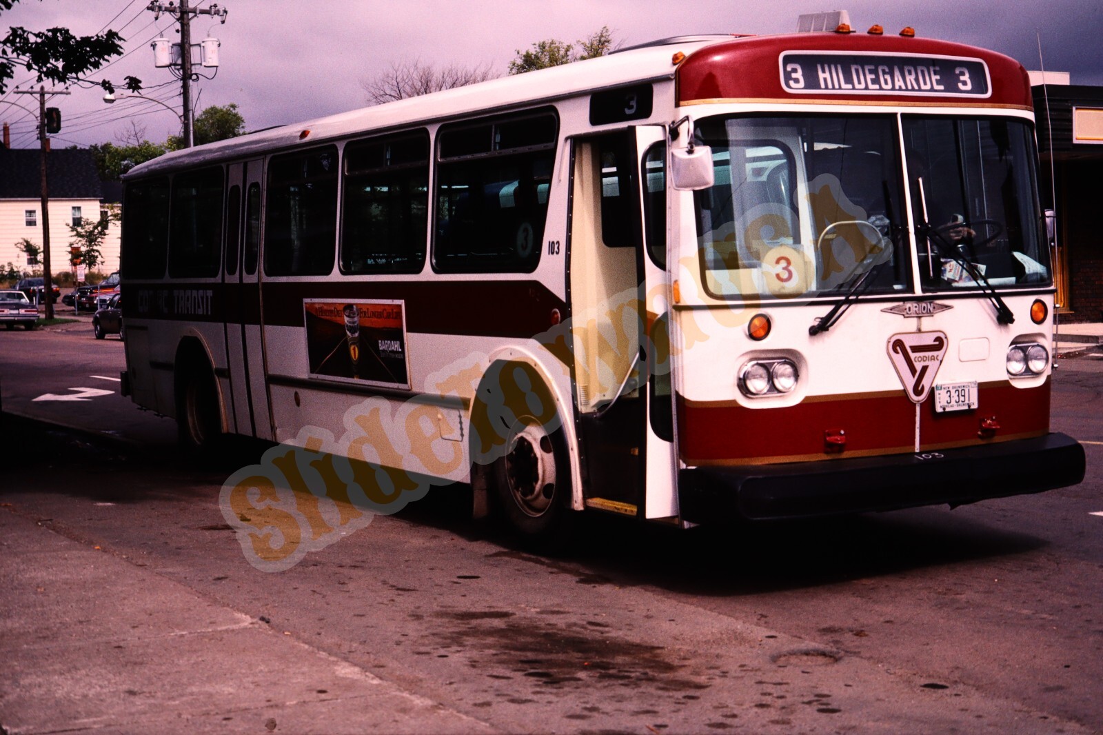 Vtg 1985 Bus Slide 103 Codiac New Brunswick Canada X4A119