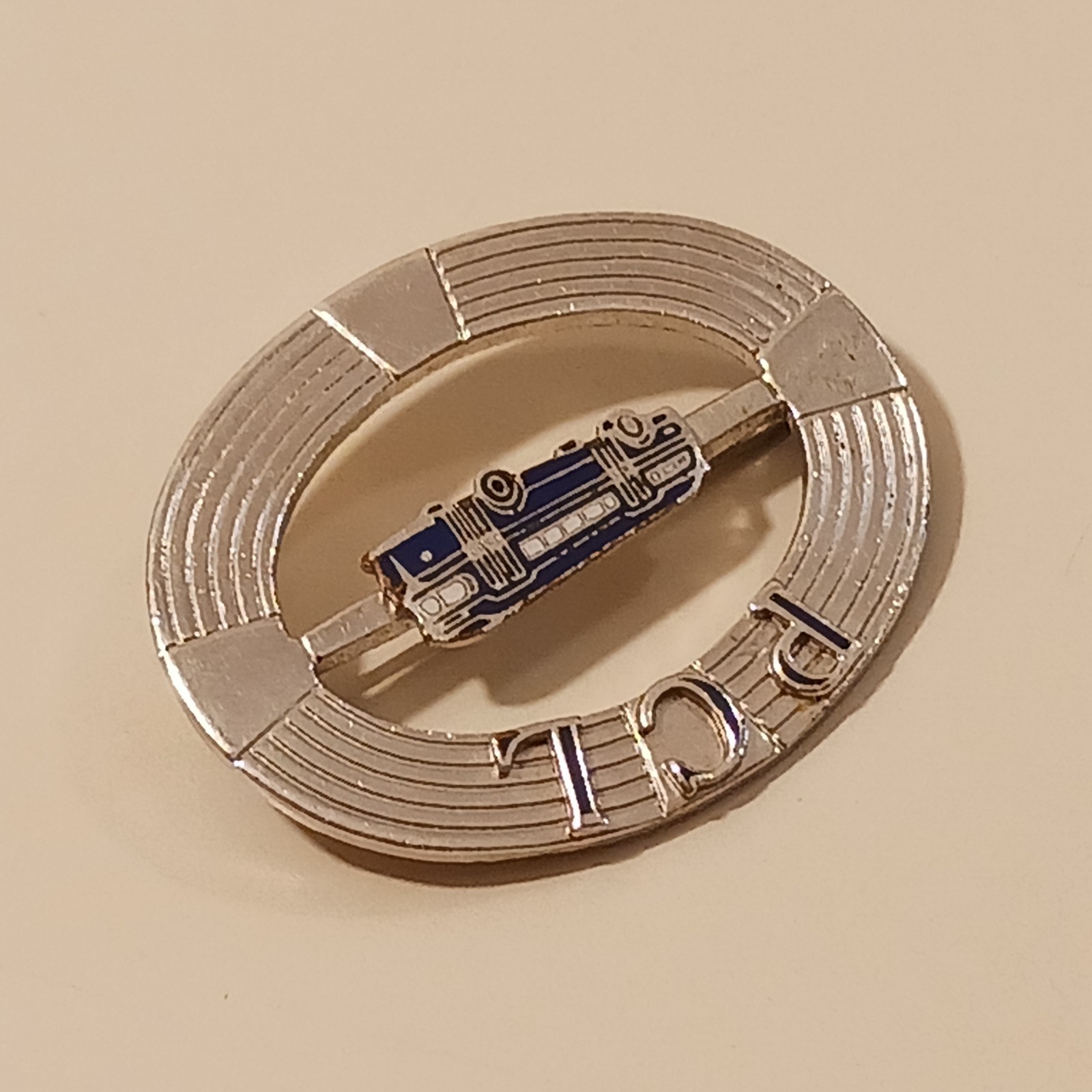 RARE Vintage PCL Pacific City Lines Bus Driver Hat Badge Cap Pin 1940s NCL GM