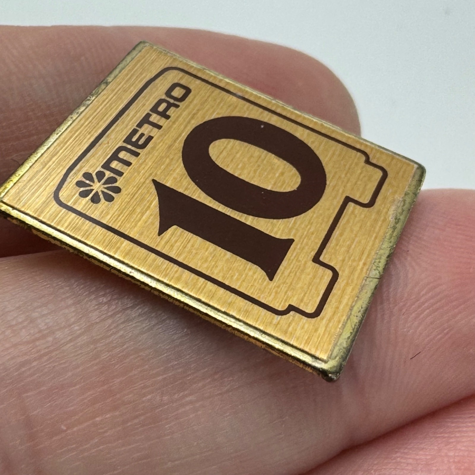 1983 King County Metro Lapel Pin 10th Anniversary Seattle Washington
