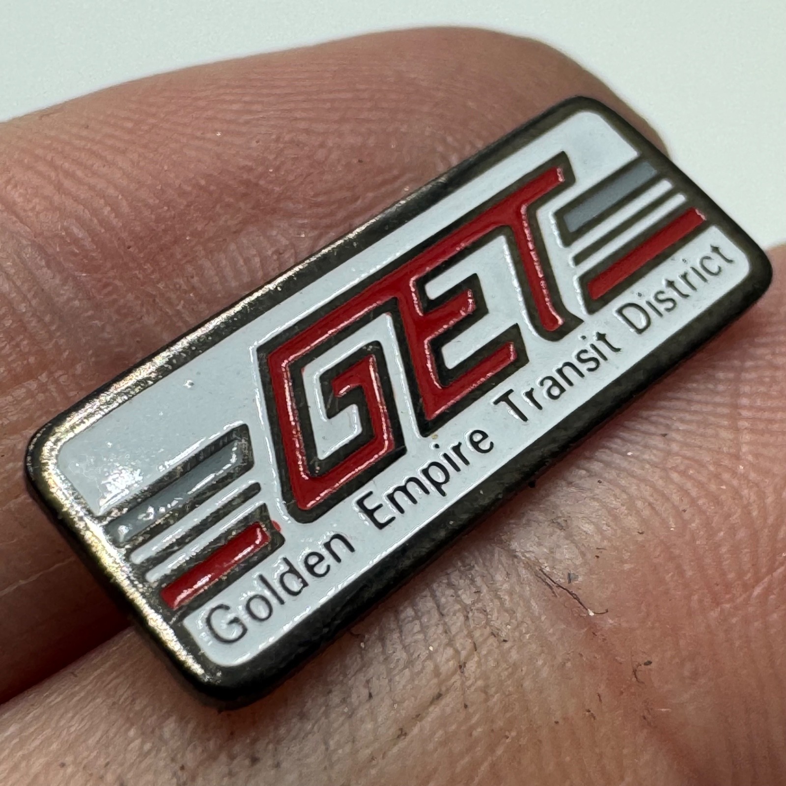 GET Golden Empire Transit District Logo Enamel Lapel Pin