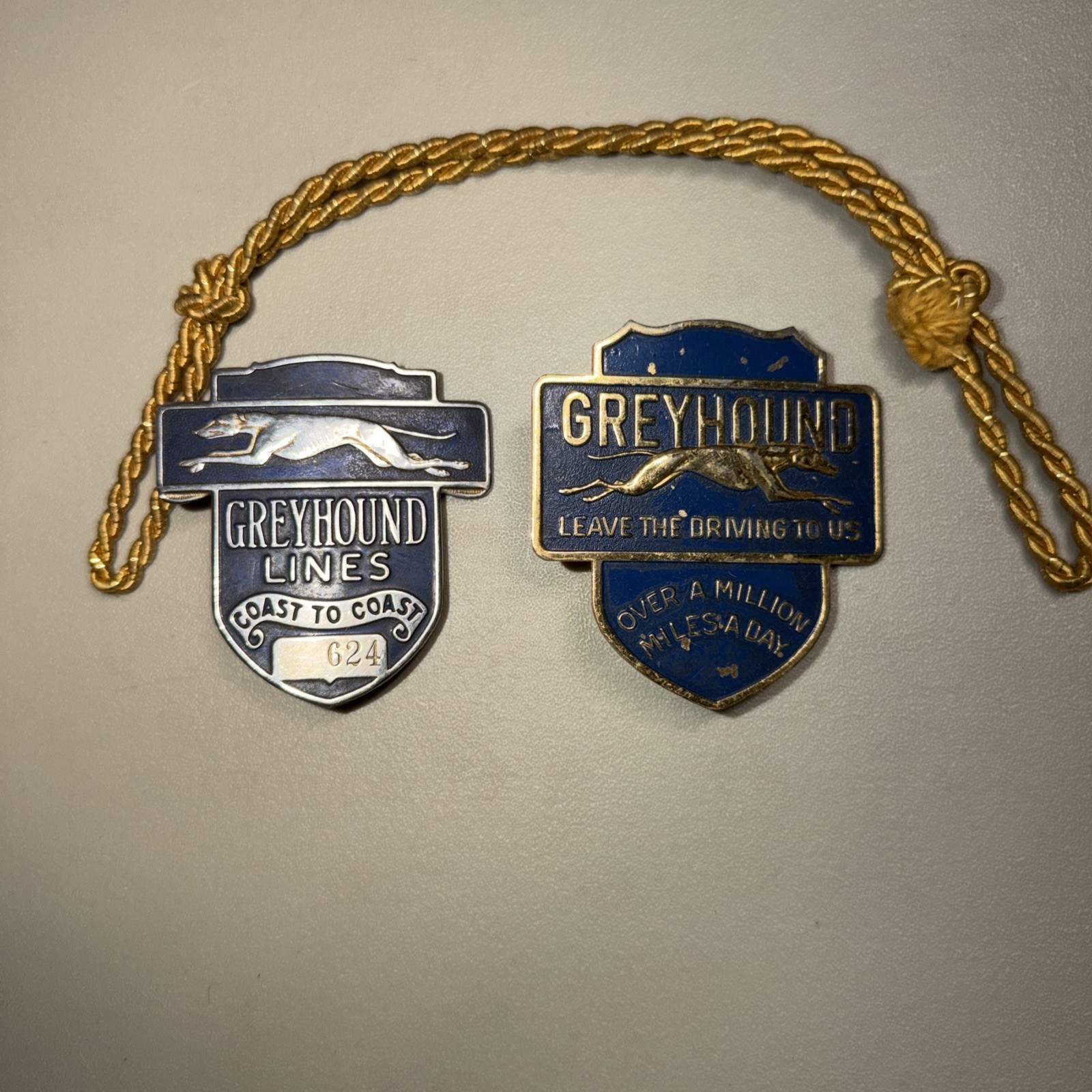 Greyhound Busline Vintage Hat Badges Collectors Bundle