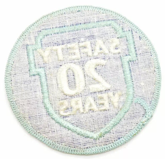 Texas Electric Railway Train Conductor 20 Years Safe Advertising Patch Uniformly