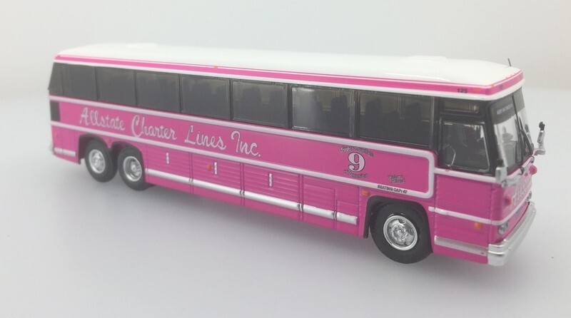 Iconic Replicas 1:87 MCI MC-9 Crusader Coach: Allstate Charter Lines