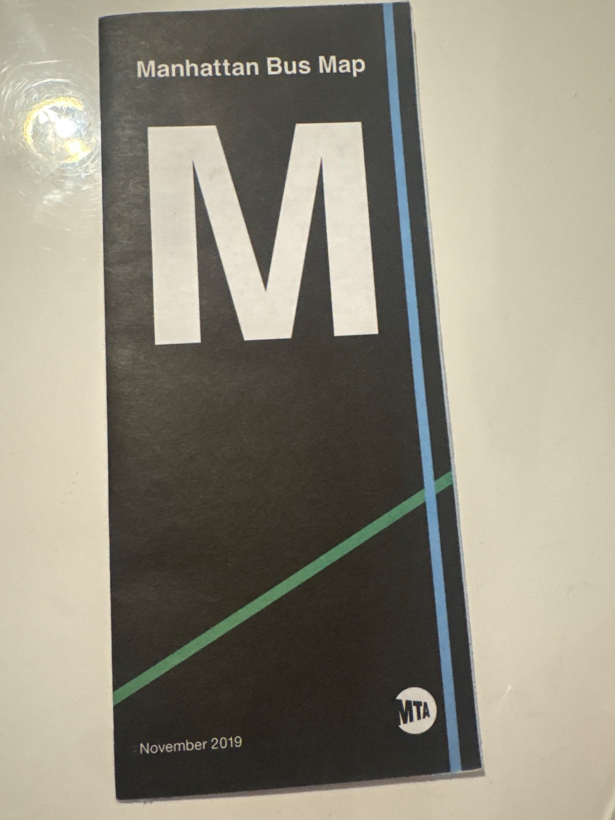 MTA New York City Transit Manhattan 2019 Bus Map vintage new condition