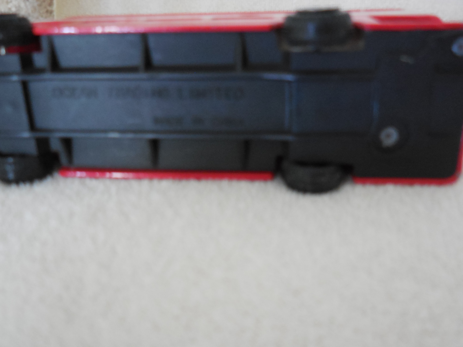 LONDON Marble Arch Red Double Decker British Tour Bus Diecast Metal & Plastic