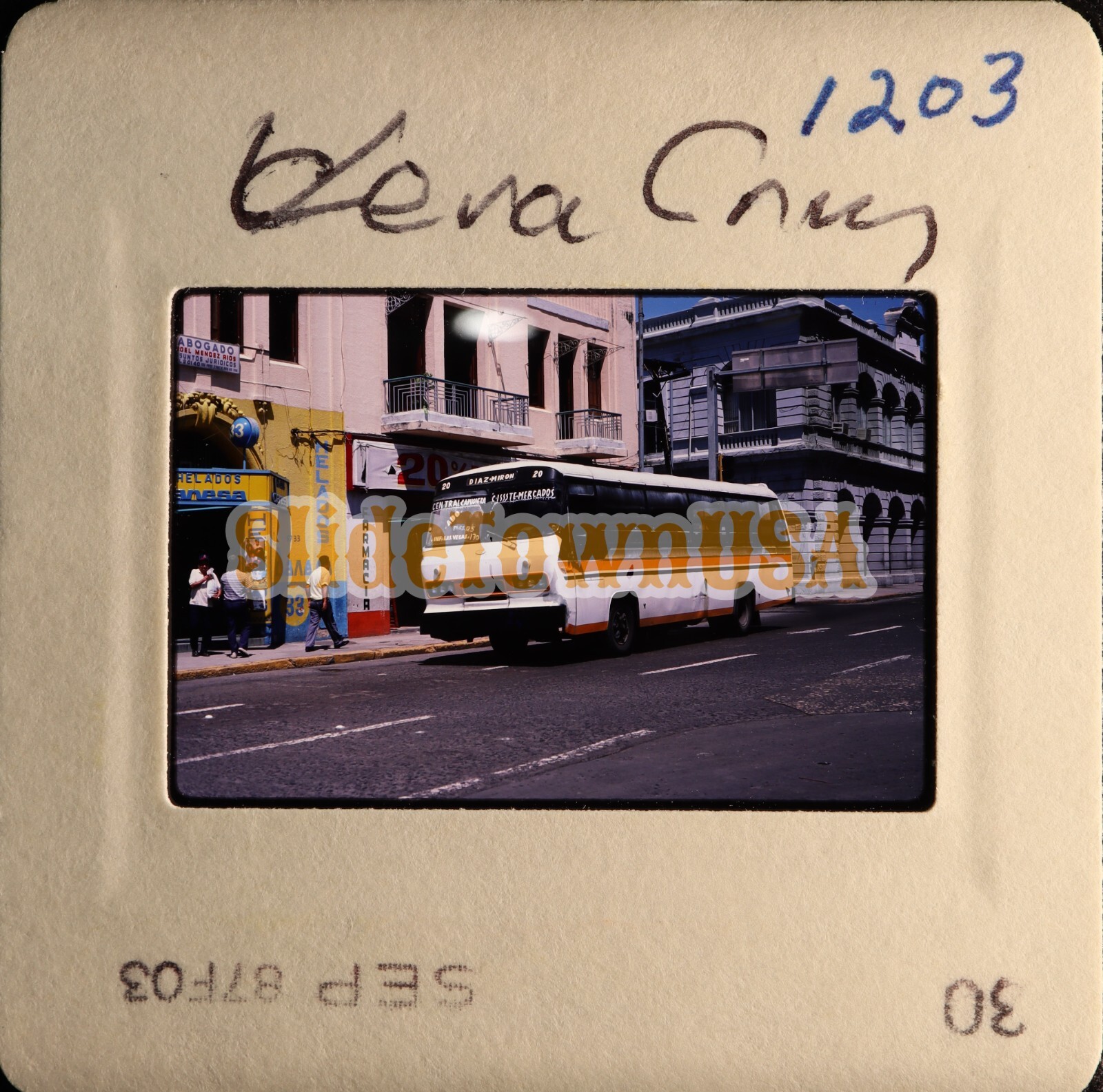 Vtg 1987 Bus Slide 20 Diaz Miron Veracruz Mexico X4A185