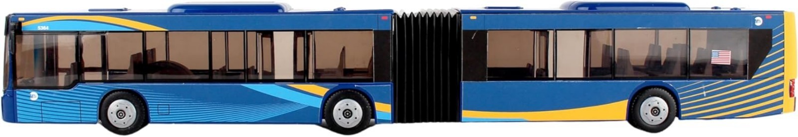 Durable 16-Inch Articulated MTA NYC Bus Toy – Engaging Play for Kids!