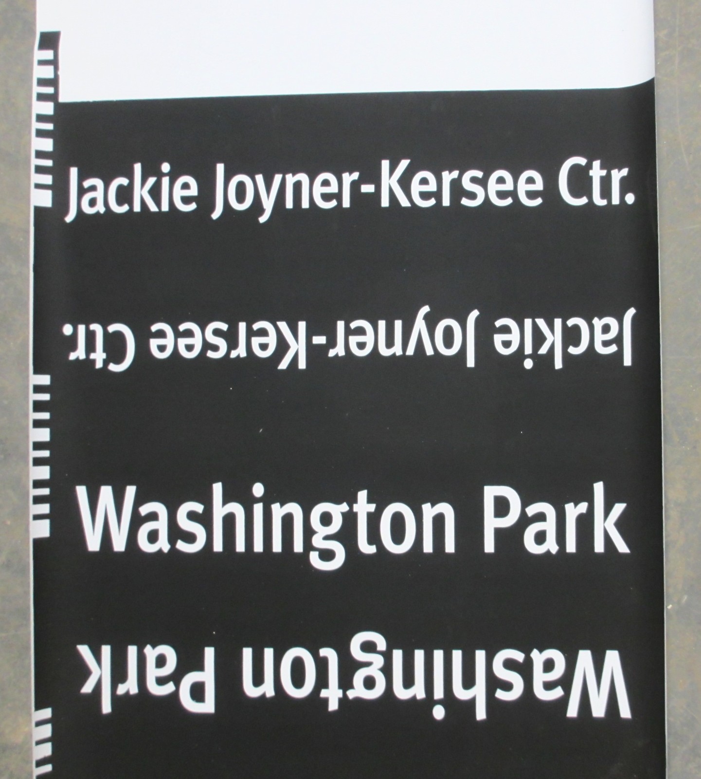 Vintage St. Louis Bi-State Transit Bus Side Roll Sign Washington Park Belleville