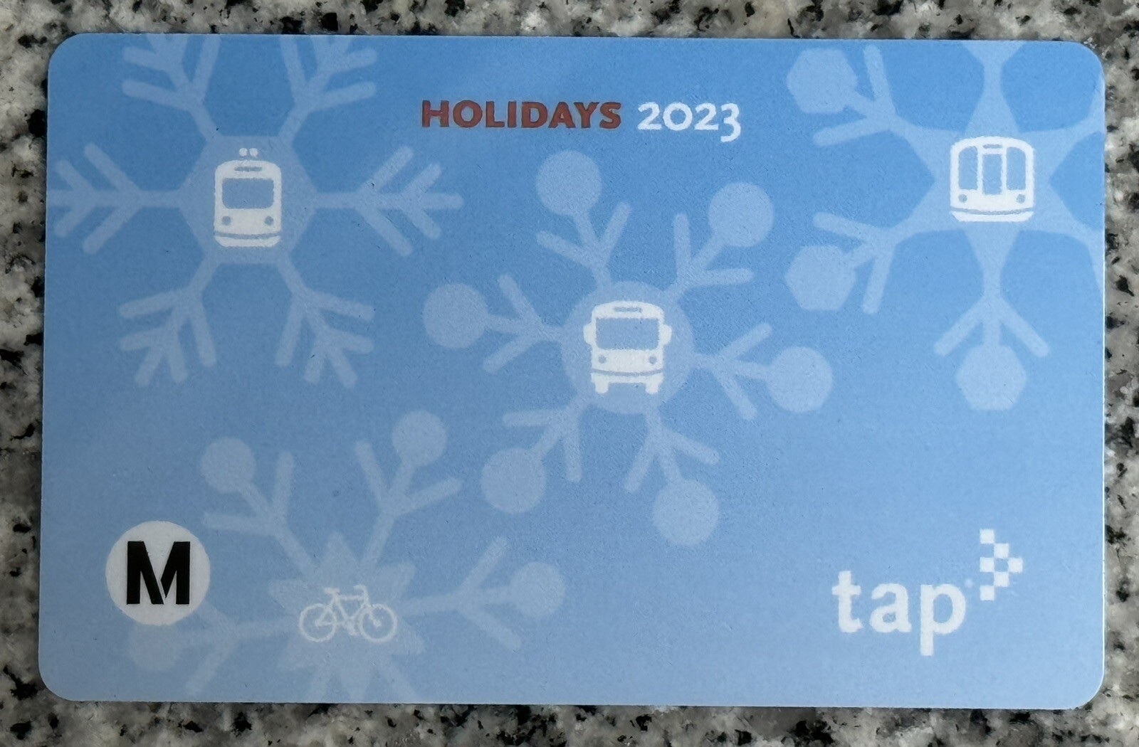 NEW Active Happy Holidays 2023 Los Angeles Metro LA TAP Fare Card Bus Subway