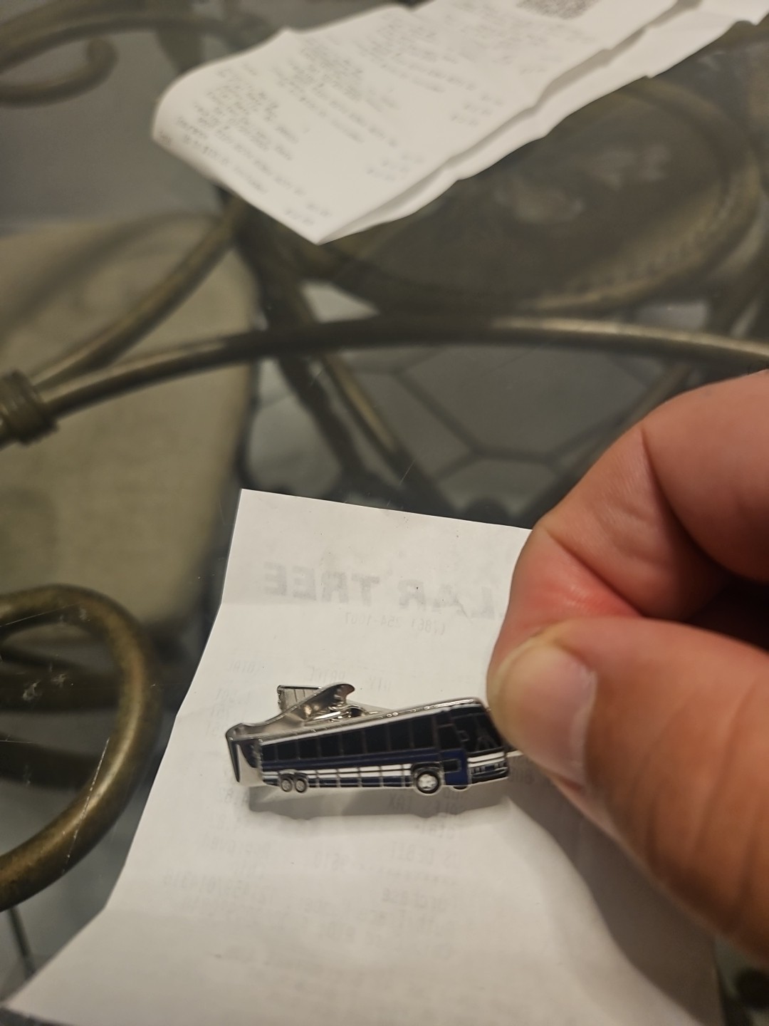 Transit Bus Tie Clip
