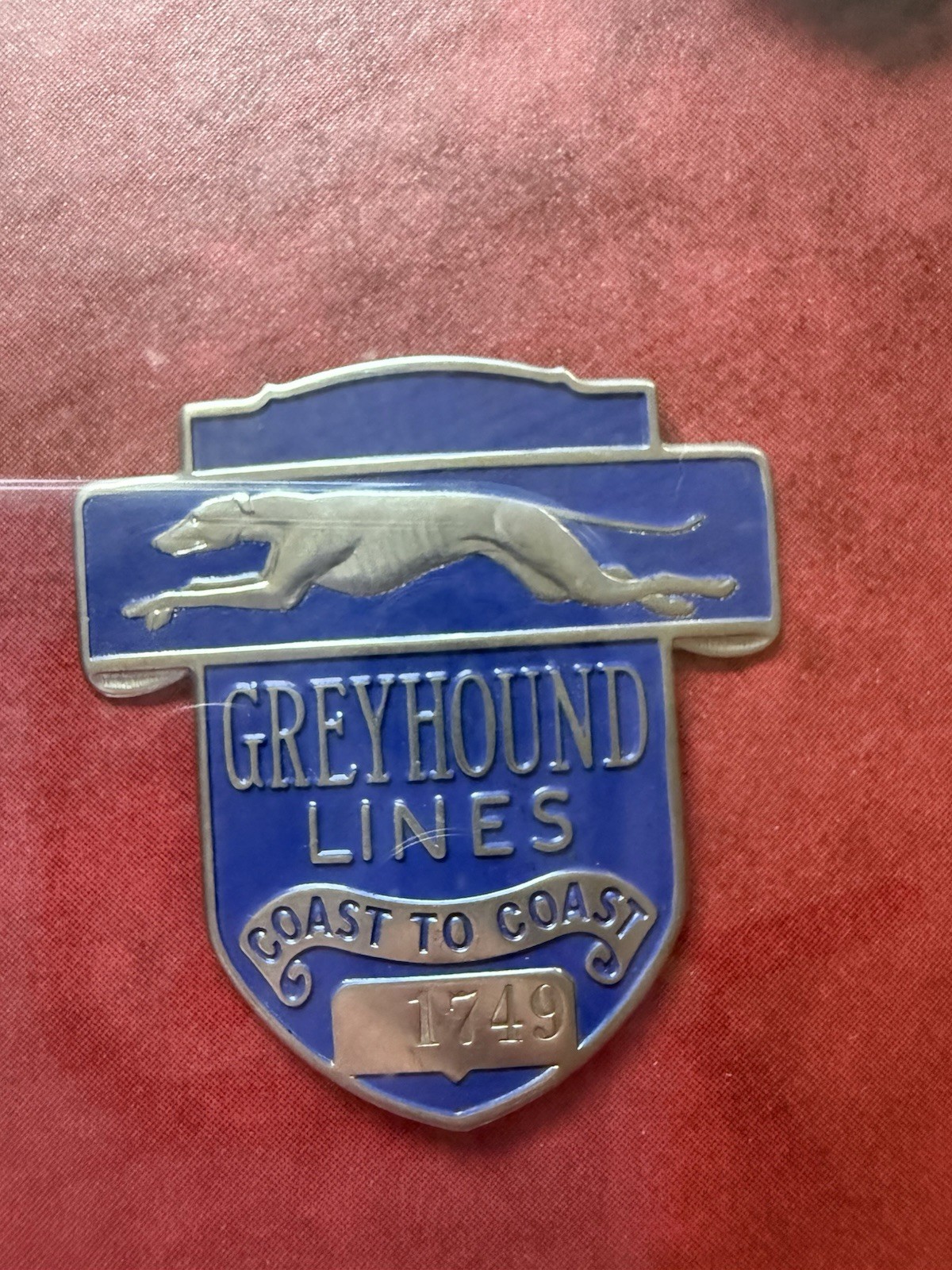 Vintage Greyhound Driver Hat Badge Collection Shadow Box Framed Display