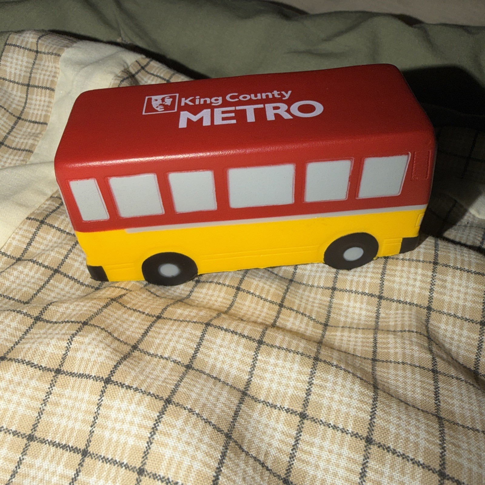 King County Metro Bus Public Transport Rapid Ride Foam Stress Toy/Decoration
