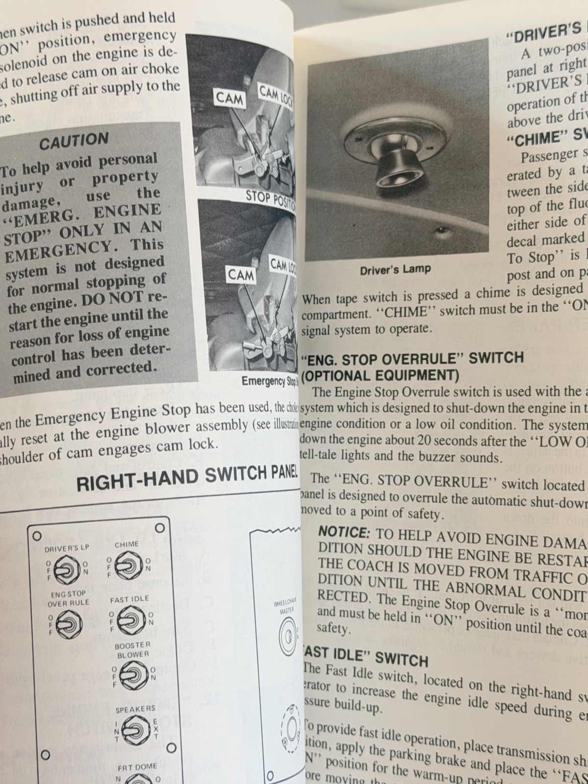 C-8122A GMC RTS Coach Operating Manual technical handbook drivers maintenance