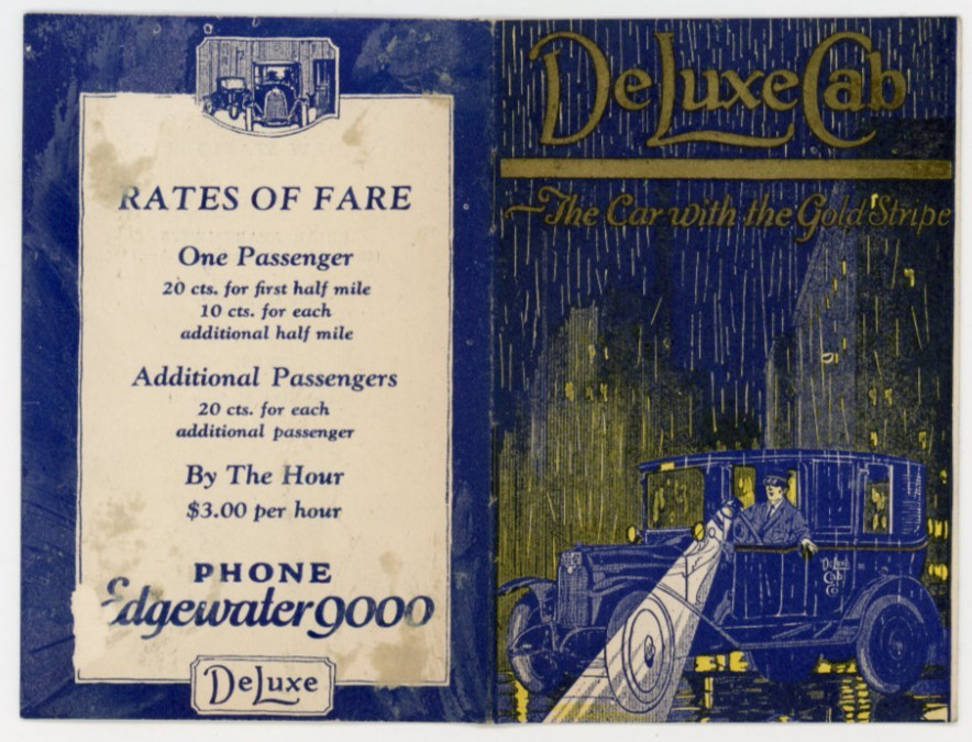 1915-20s Deluxe Cab Service Info Booklet Chicago, IL Ad Promo P79