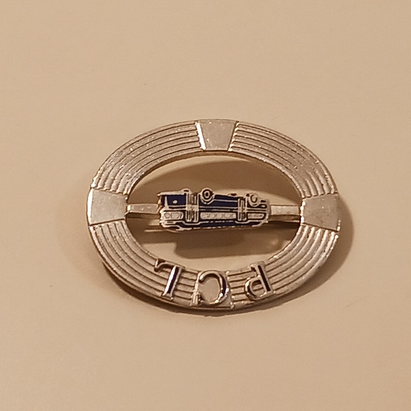 RARE Vintage PCL Pacific City Lines Bus Driver Hat Badge Cap Pin 1940s NCL GM