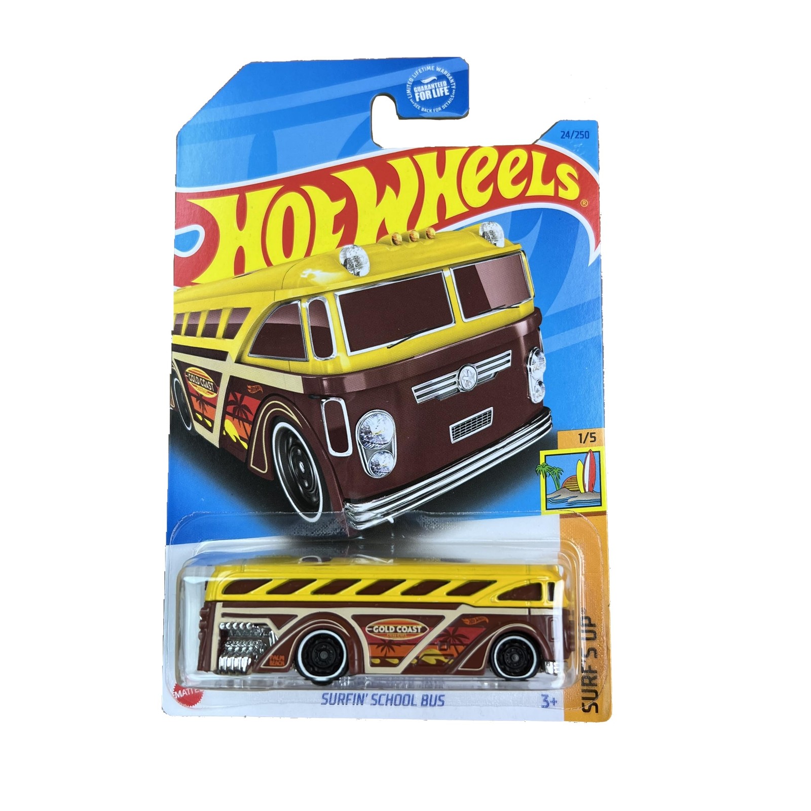 Hot Wheels Surfin School-Bus 1:64 scale, Multicolour