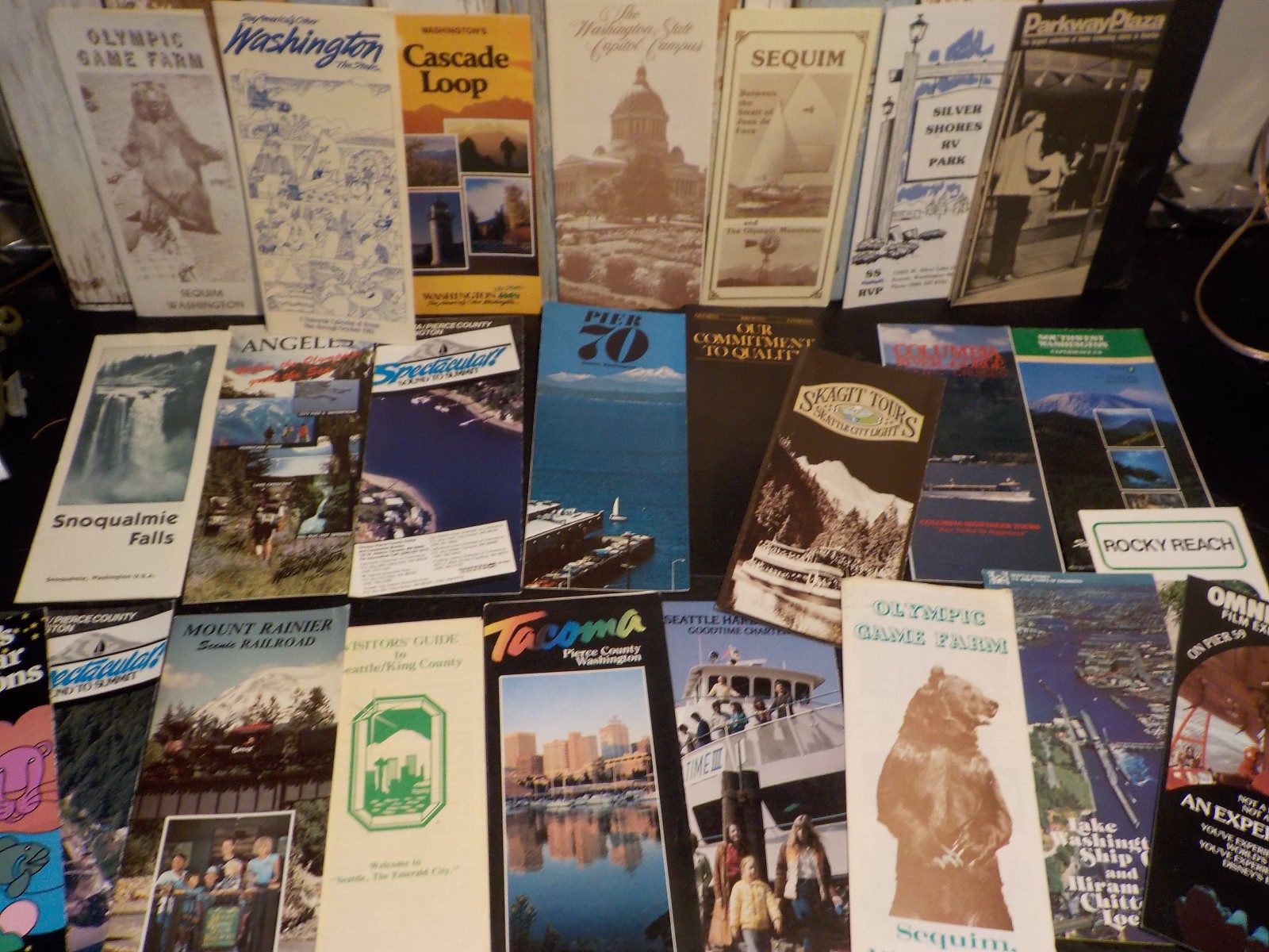 25 Vintage Seattle King County Travel Brochures Washington State WA