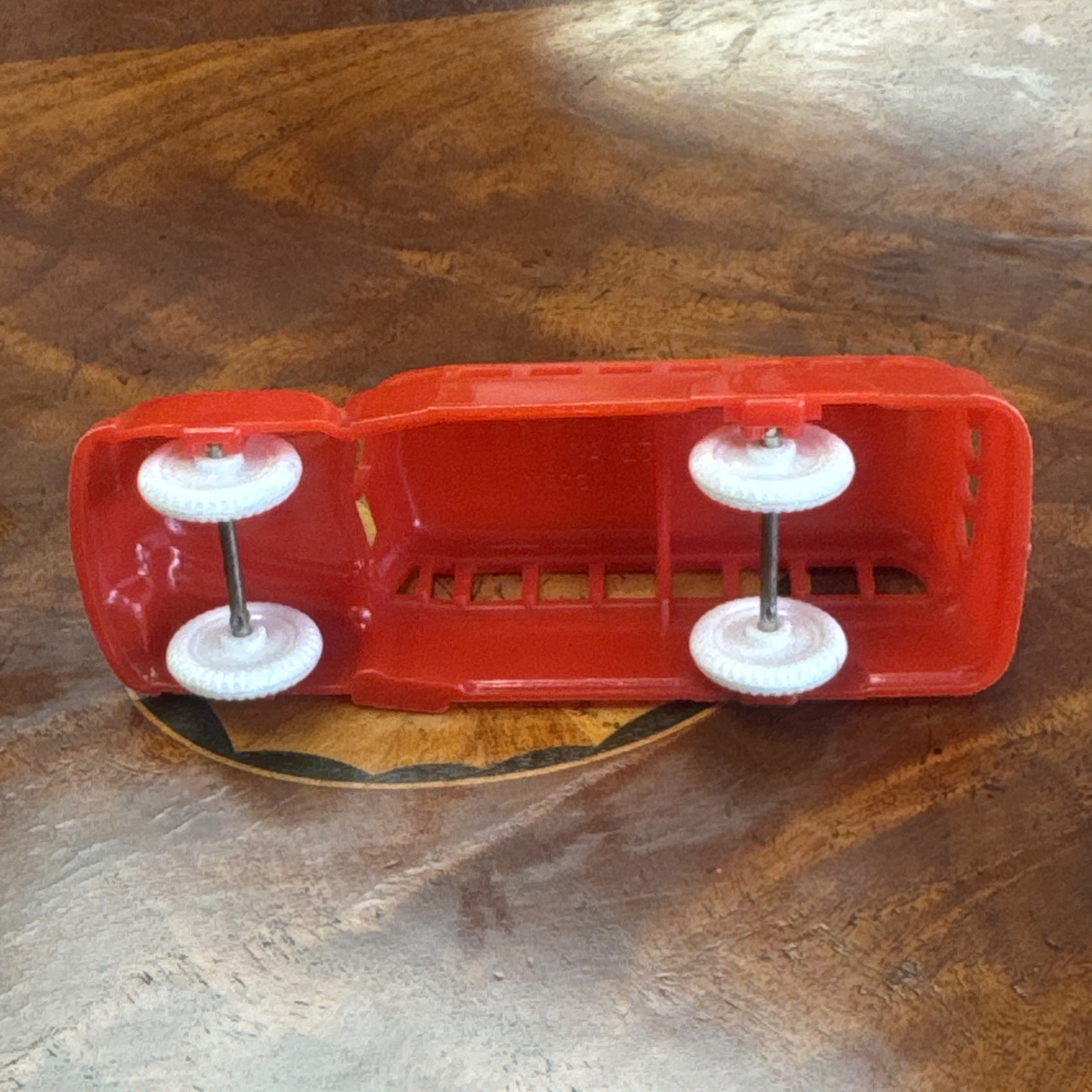 A Renewal Product School Bus No. 123 Made in USA Red.
