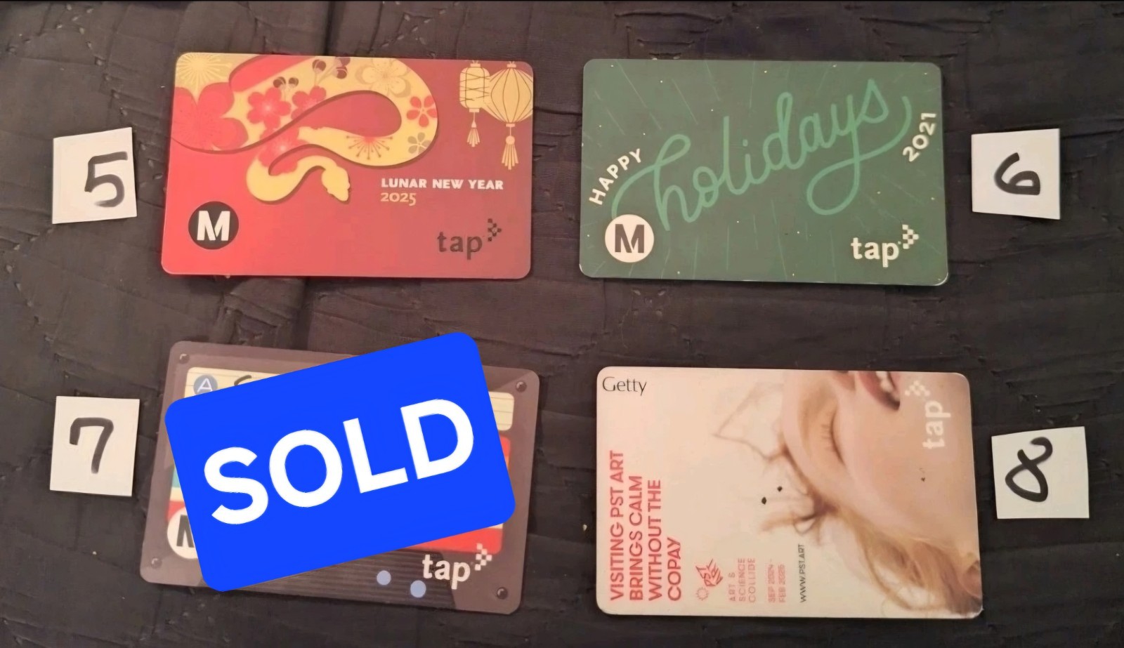 Los Angeles Metro LA TAP Fare Card Bus. Subway. Loable. RARE. Collector’s Items.