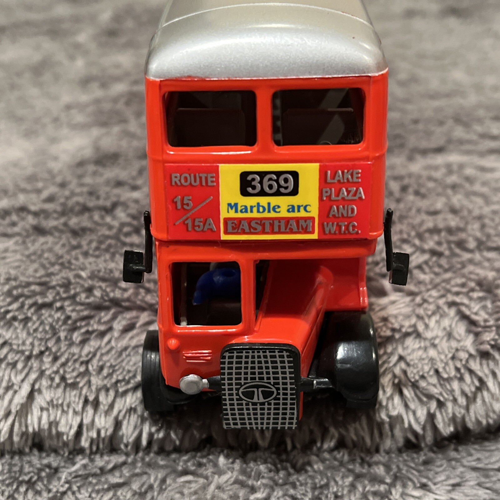 Shinsei Double Decker Bus Pepsi Thirst Advertising India Red Toy Pullback Rare