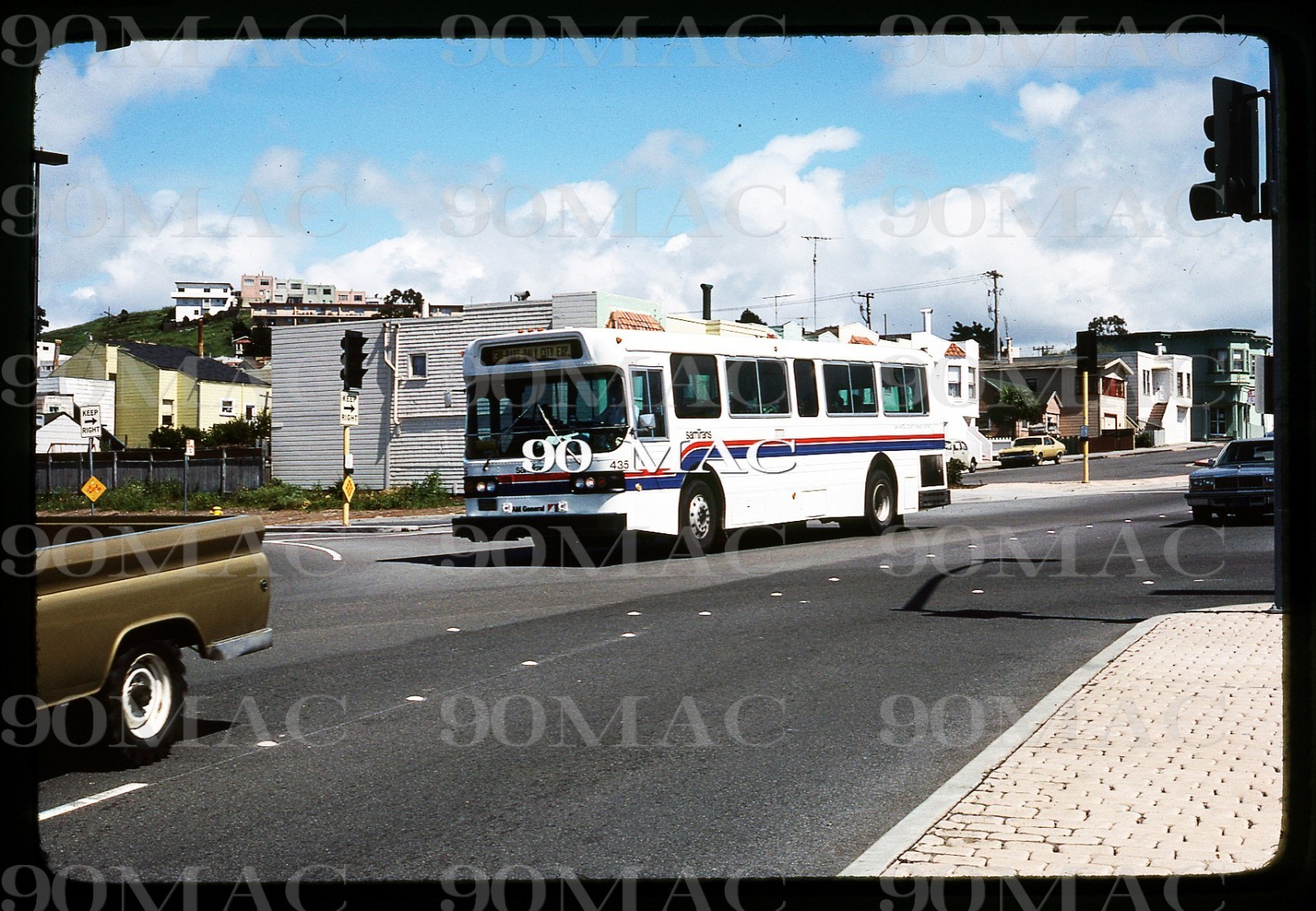 SAMTRANS. AM GENERAL BUS #435. Daly City (CA). Original Slide 1978.