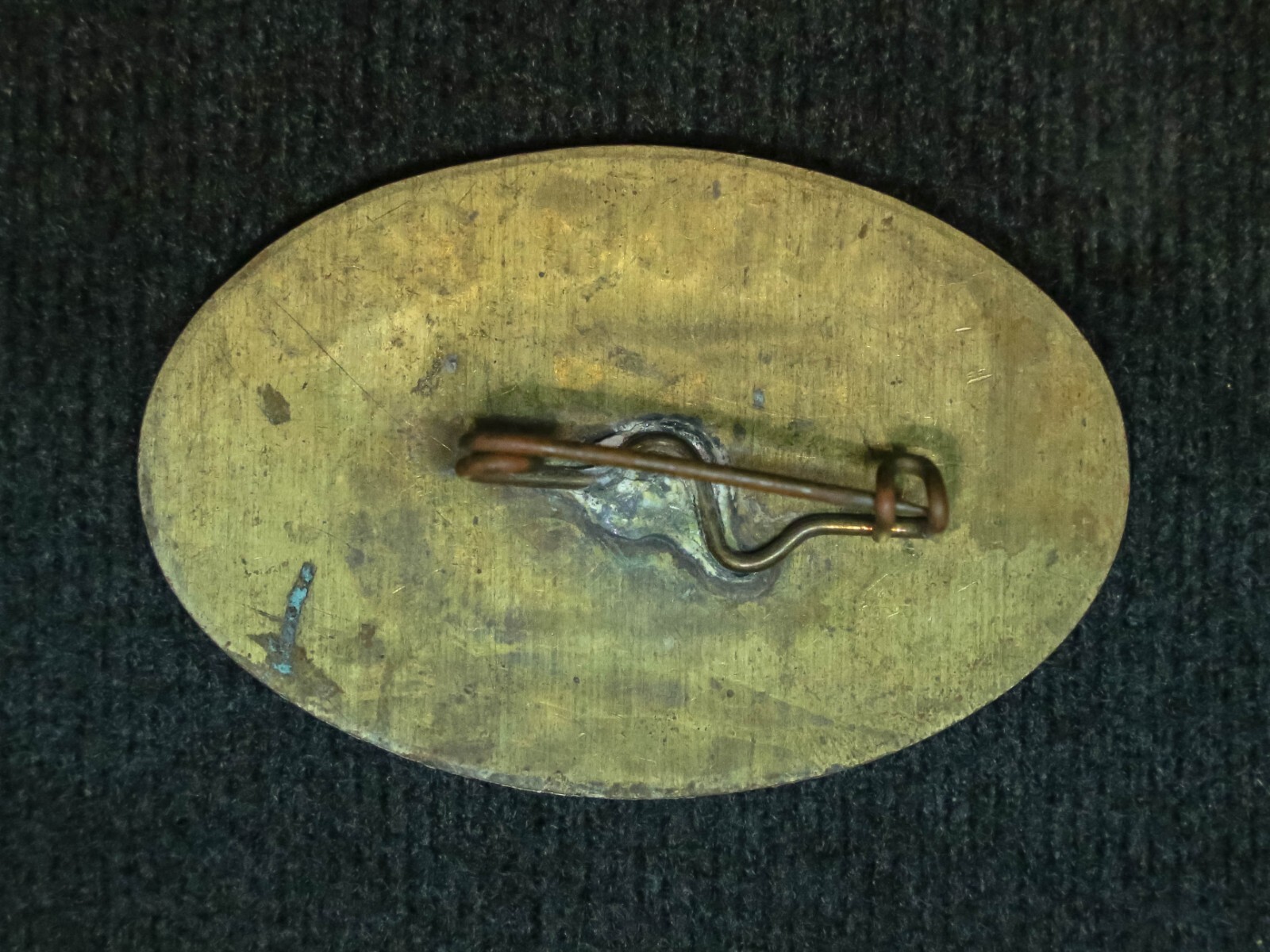 YELLOW CAB COMPANY RELIABLE & EFFICIENT Model A Automobile • Oval Brass Badge