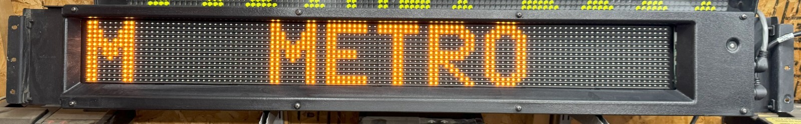 Used 2009 Lumintaor Horizon Transit Bus Amber 14×112 LED Side Destination Sign