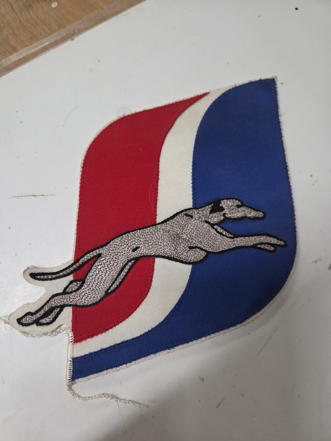 Greyhound Bus Lines Inc. Vintage Patch 8×6.25 GREAT Condition
