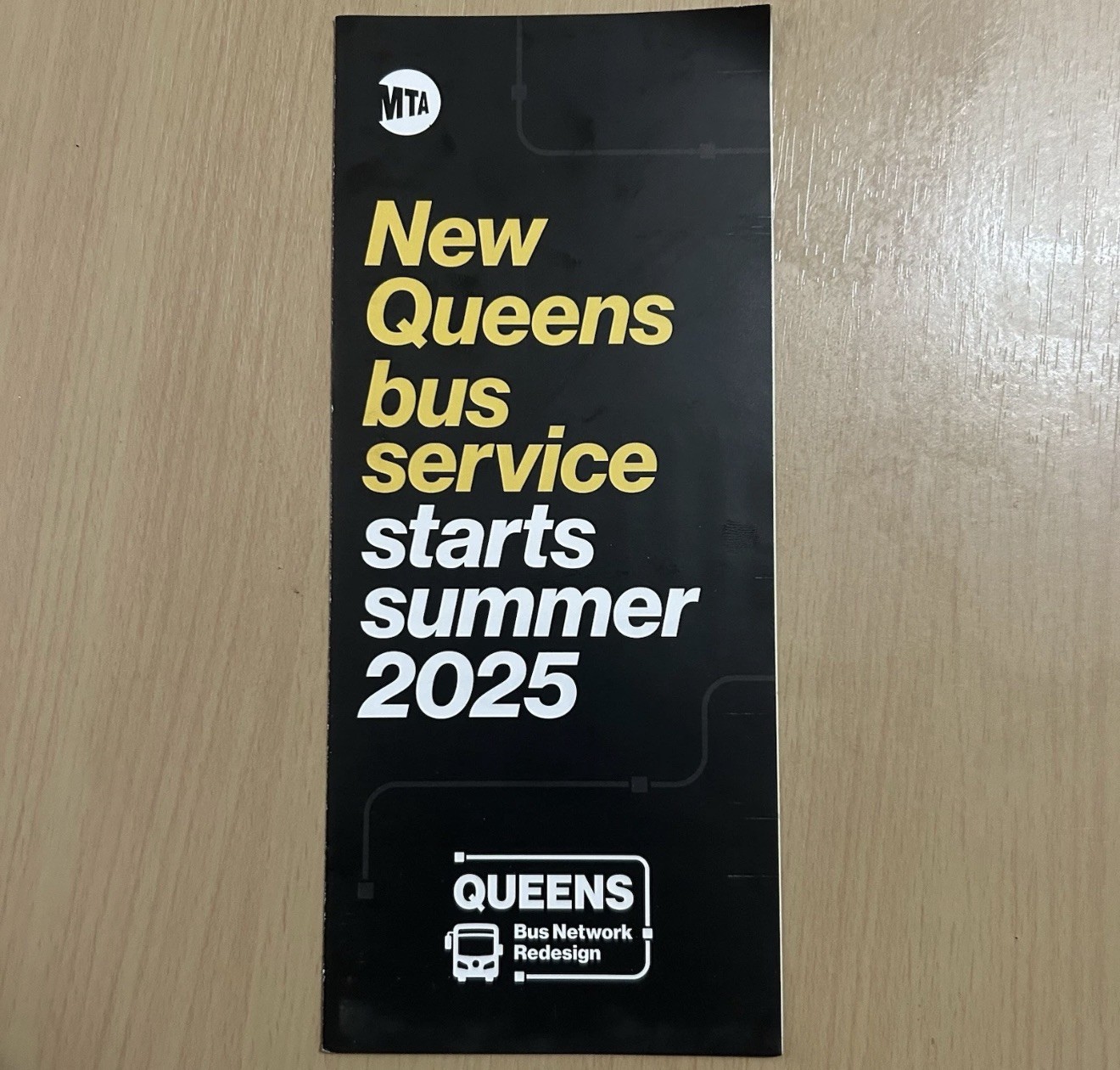 MTA Queens Network Redesign Flyer – “New Queens bus service starts summer 2025”