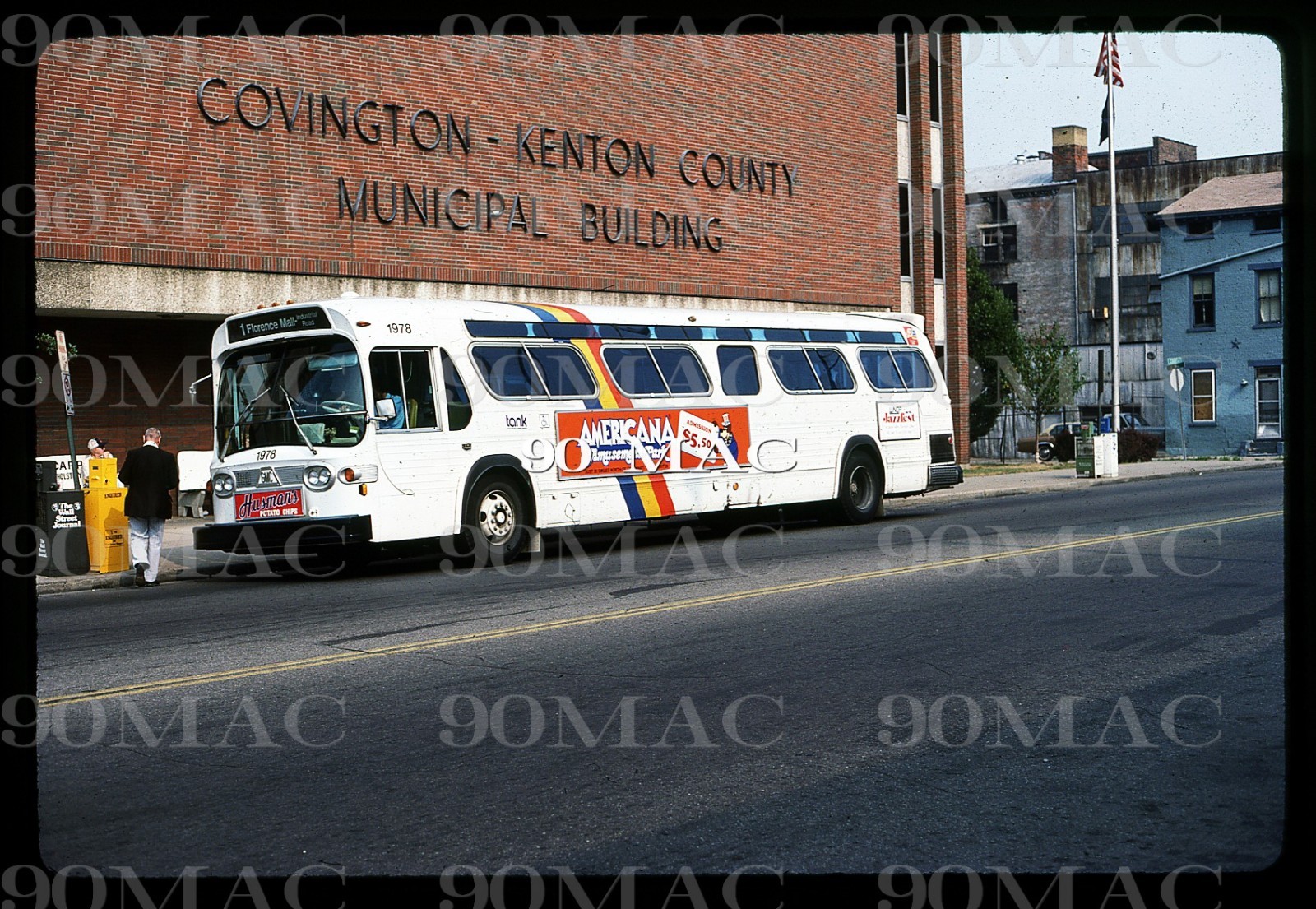 TANK. GM COACH BUS #1978. Covington (KY). Original Slide 1983.