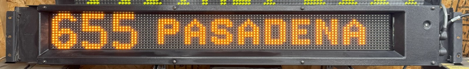 Used 2009 Lumintaor Horizon Transit Bus Amber 14×112 LED Side Destination Sign