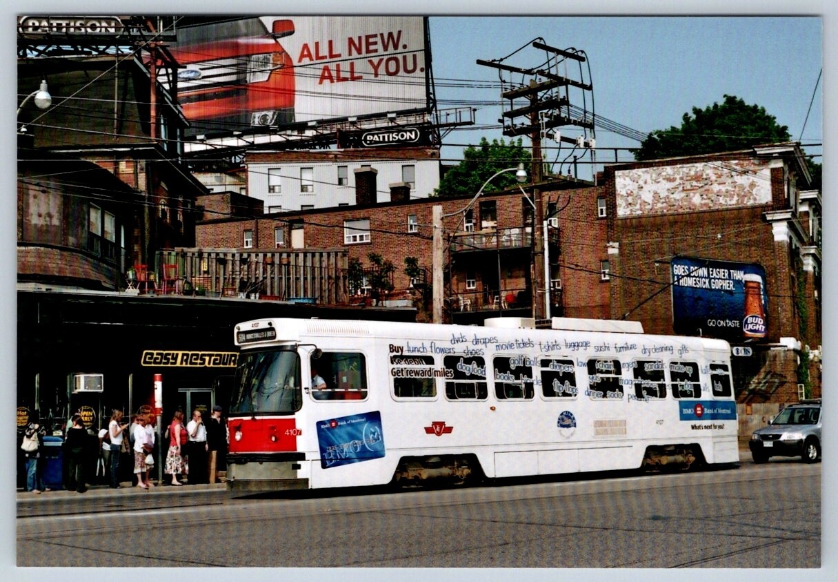 TTC Streetcar #4107, ‘BMO’ Wrap, Toronto, Fujifilm 4×6 Print