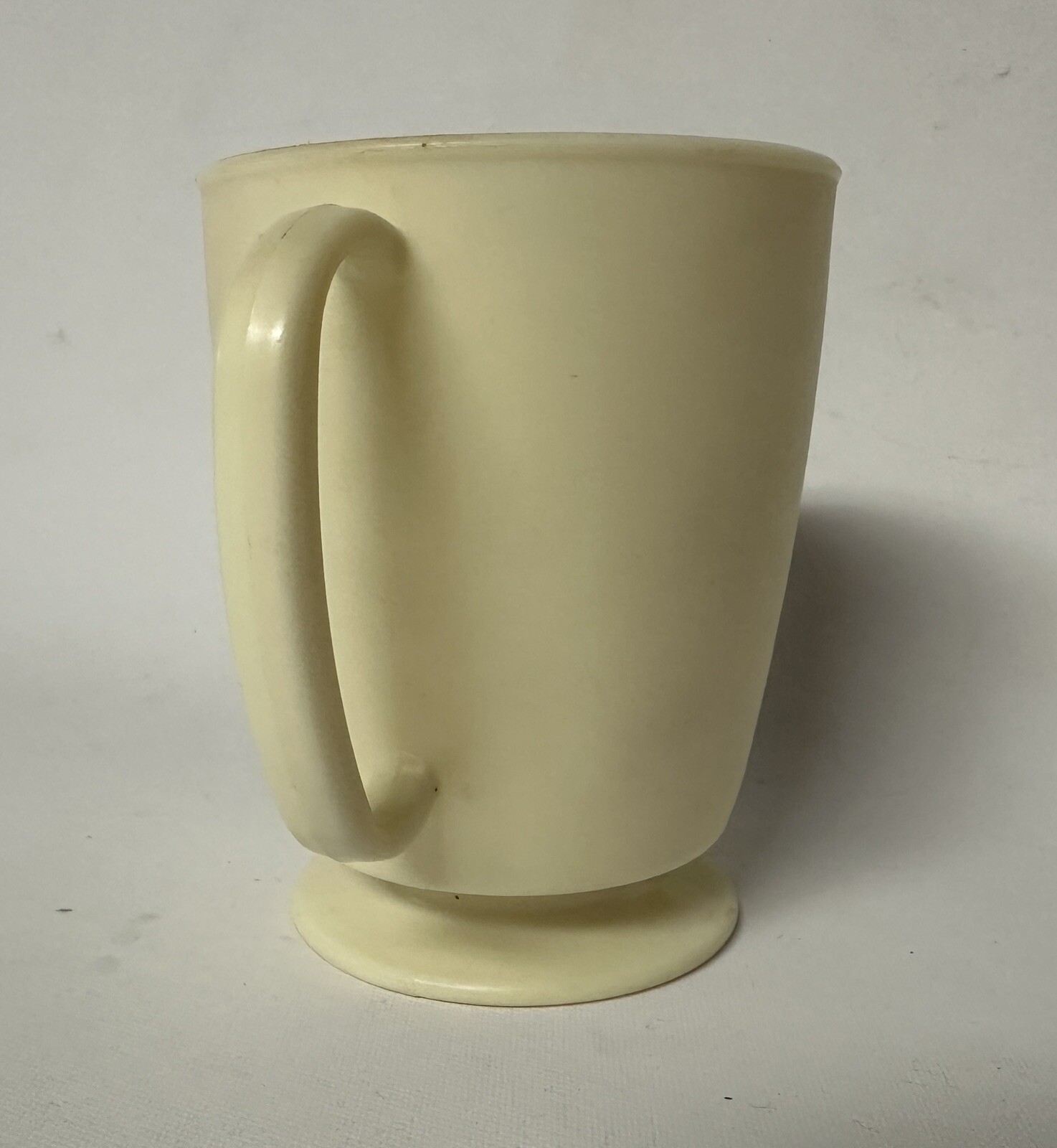 Vtg Greyhound Bus Lines Plastic Coffee Cup Mug “It’s Not Just The Bus It’s Us”