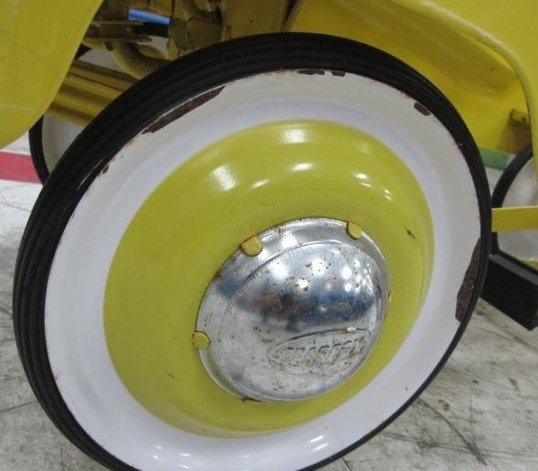 Vintage GEARBOX CHECKERED YELLOW CAB Pedal Car NYC Taxi Cab* VGC * SEE PIX