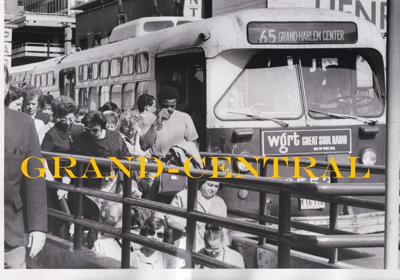 ORIGINAL 1971 CTA CHICAGO TRANSIT AUTHORITY BUS PRESS PHOTO GRAND St. ILLINOIS