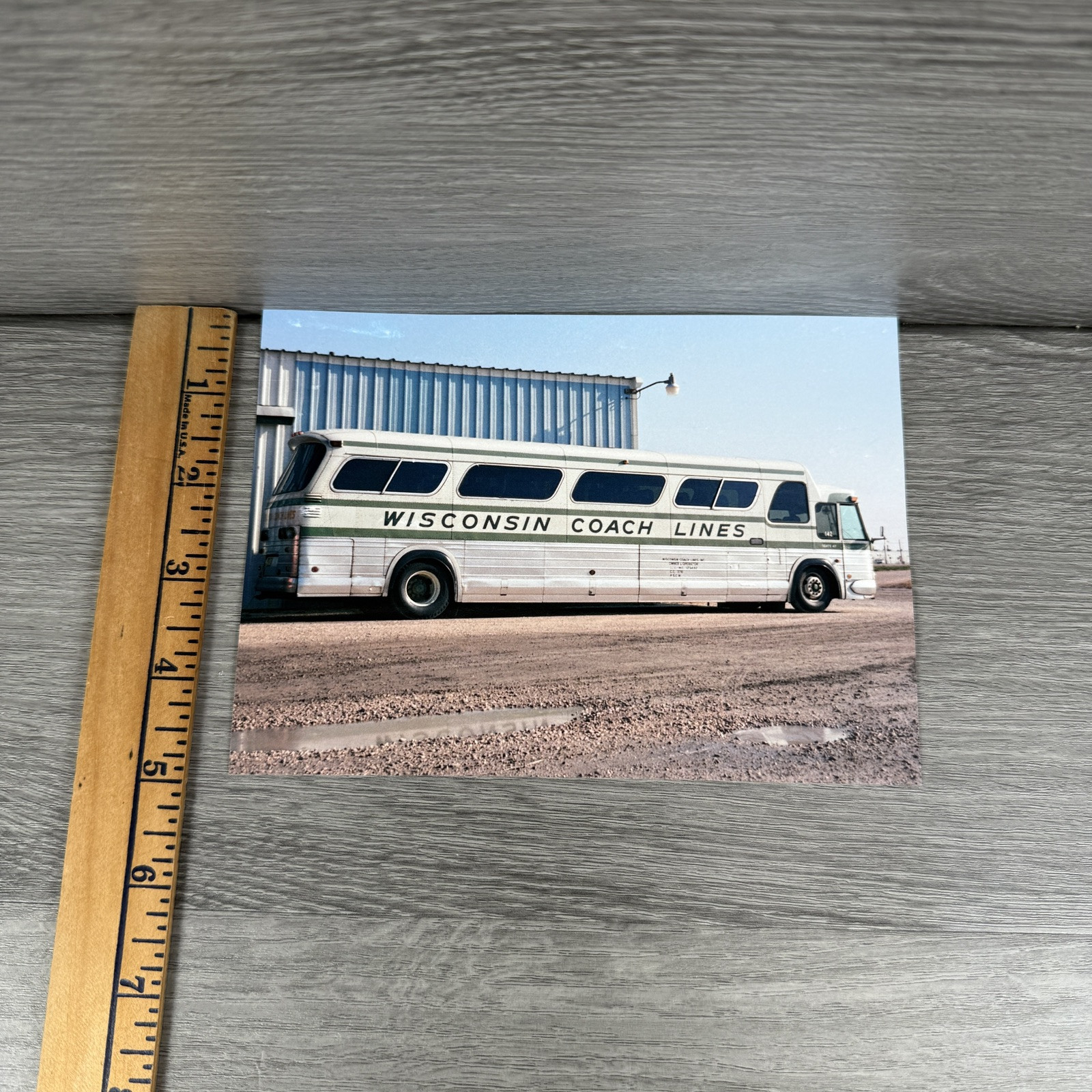 Vtg 1981 Wisconsin Coach Lines Bus (GMC 1972 P8M-4905A) 5×7 Color Photo Reprint