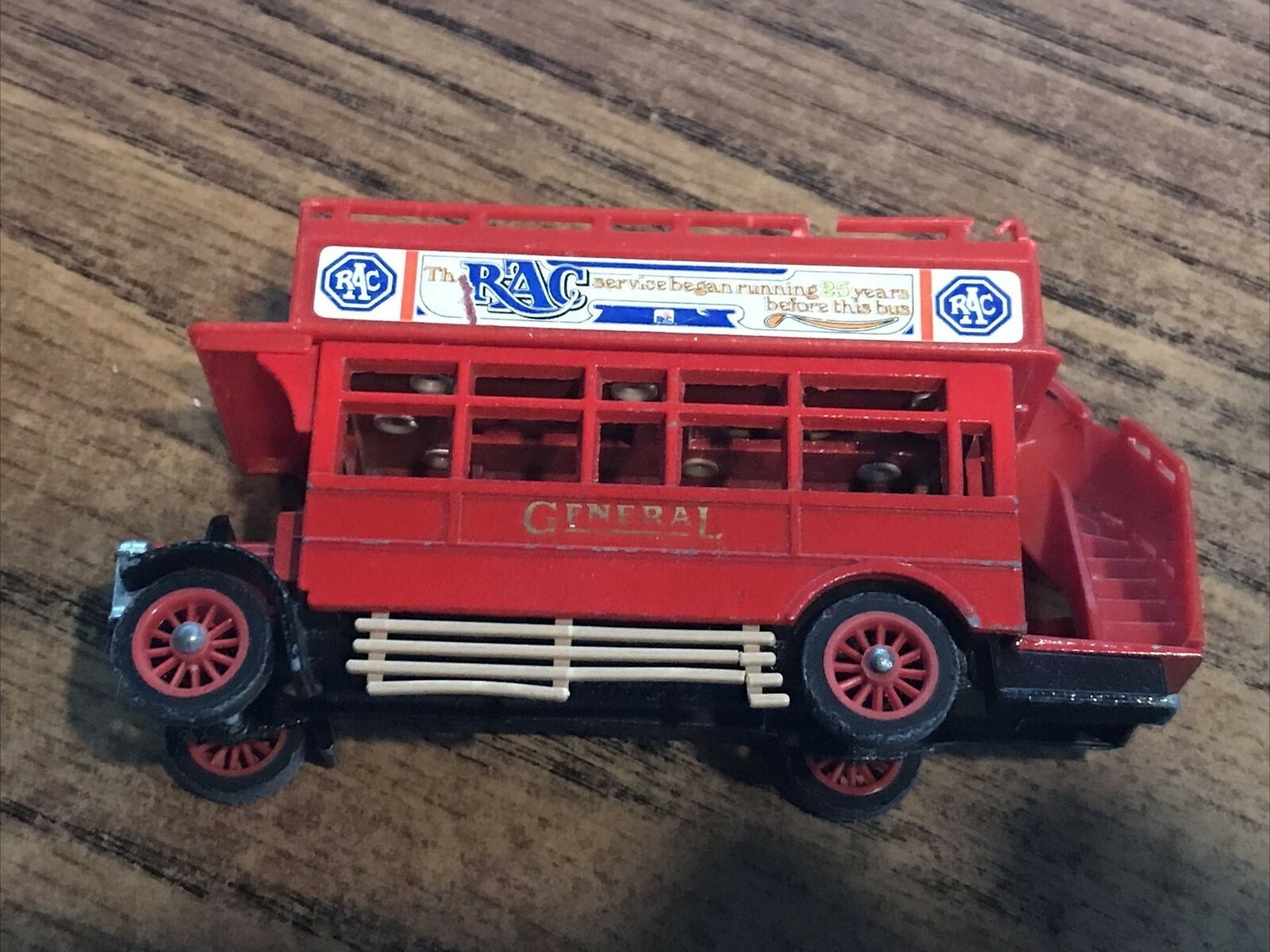 VINTAGE – 1984 MATCHBOX – MODEL OF YESTERYEAR 1:72 Y-23 1922 AEC OMNIBUS RAC BUS
