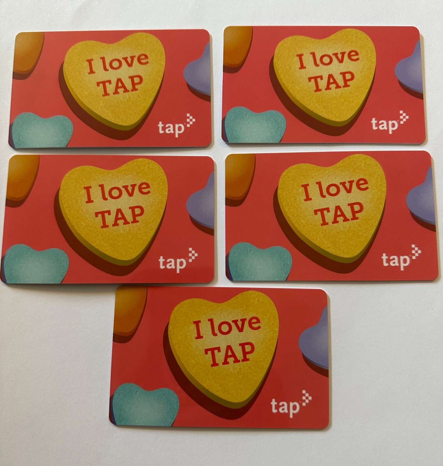 Metro TAP love Tap Valentine’s Day Hearts Subway Transit Lmtd Card NOT Loadable