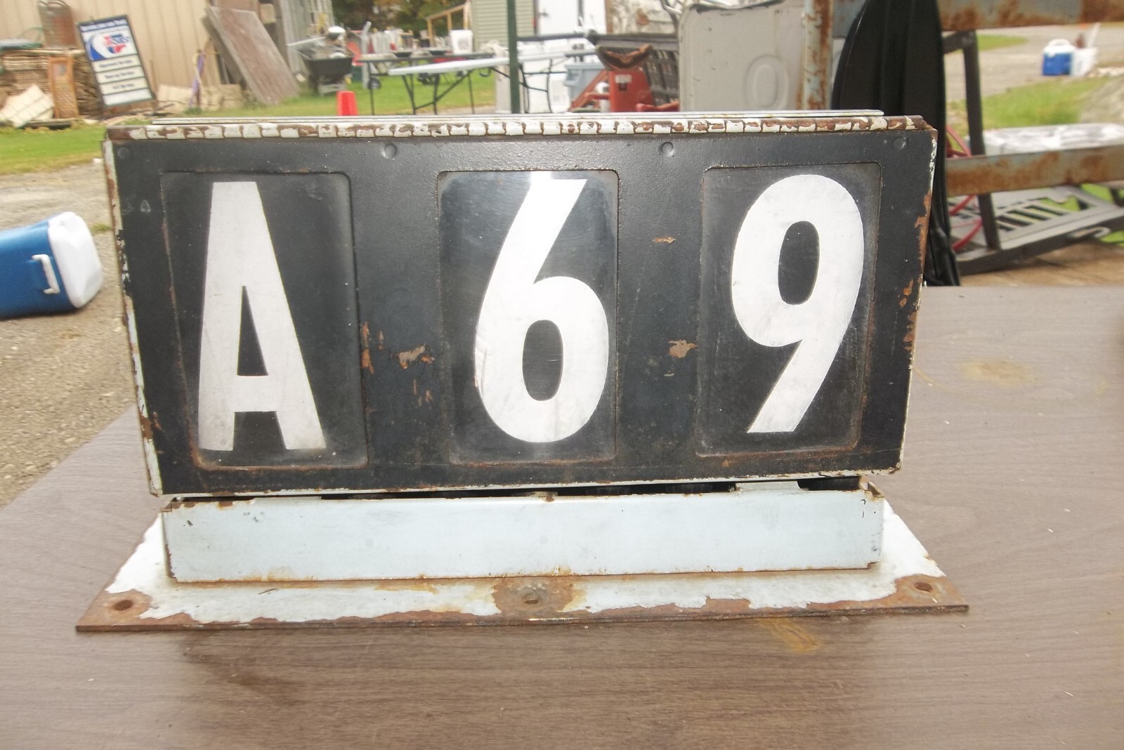 Vintage Pre-Metro NYC Bus/Train Number Roll Sign Box