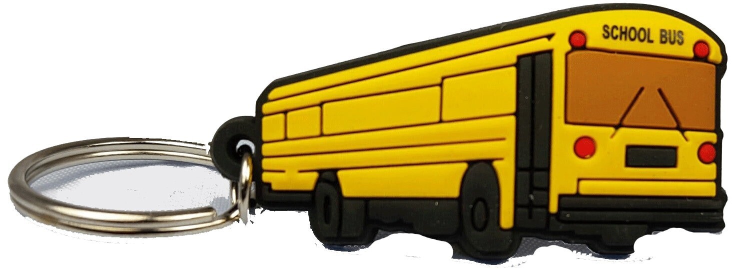 Bluebird AAFE school bus PVC Keyring