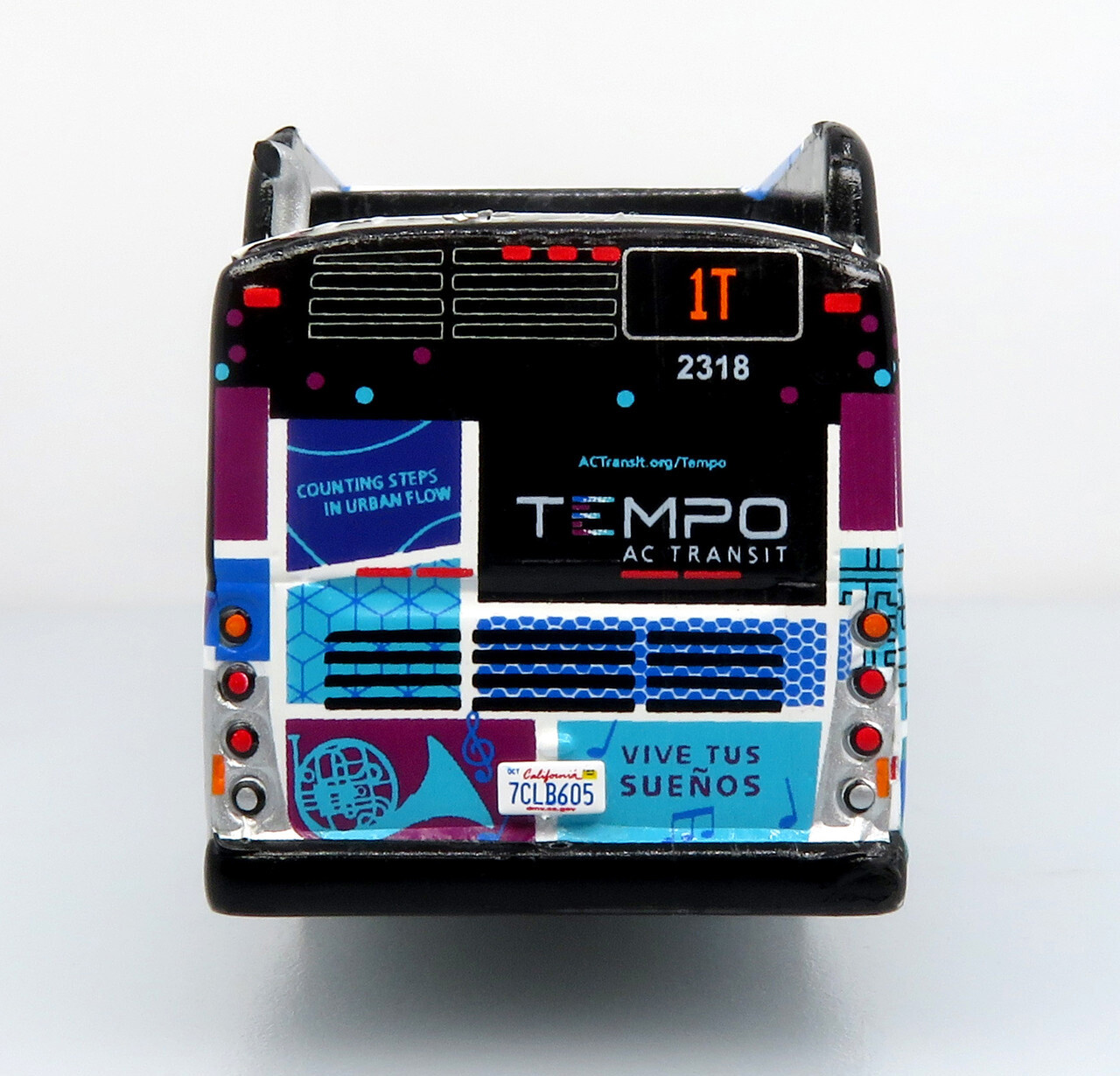 New Flyer Xcelsior Articulated Bus AC Transit Transpo 1:87 Scale Iconic Replica