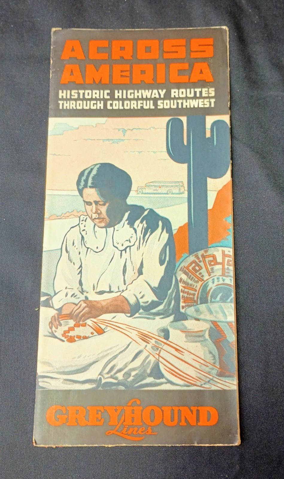 LOT OF 7 1930’s GREYHOUND LINES – TRAILWAYS – TRI-STATE BUS TIMETABLES SOUTHWEST